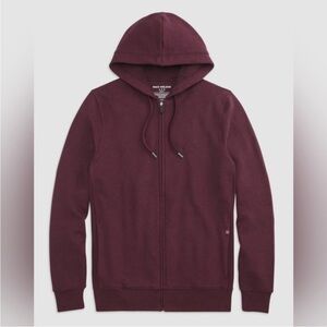 Mack Weldon Men's Zip Up Sweater - Burgundy